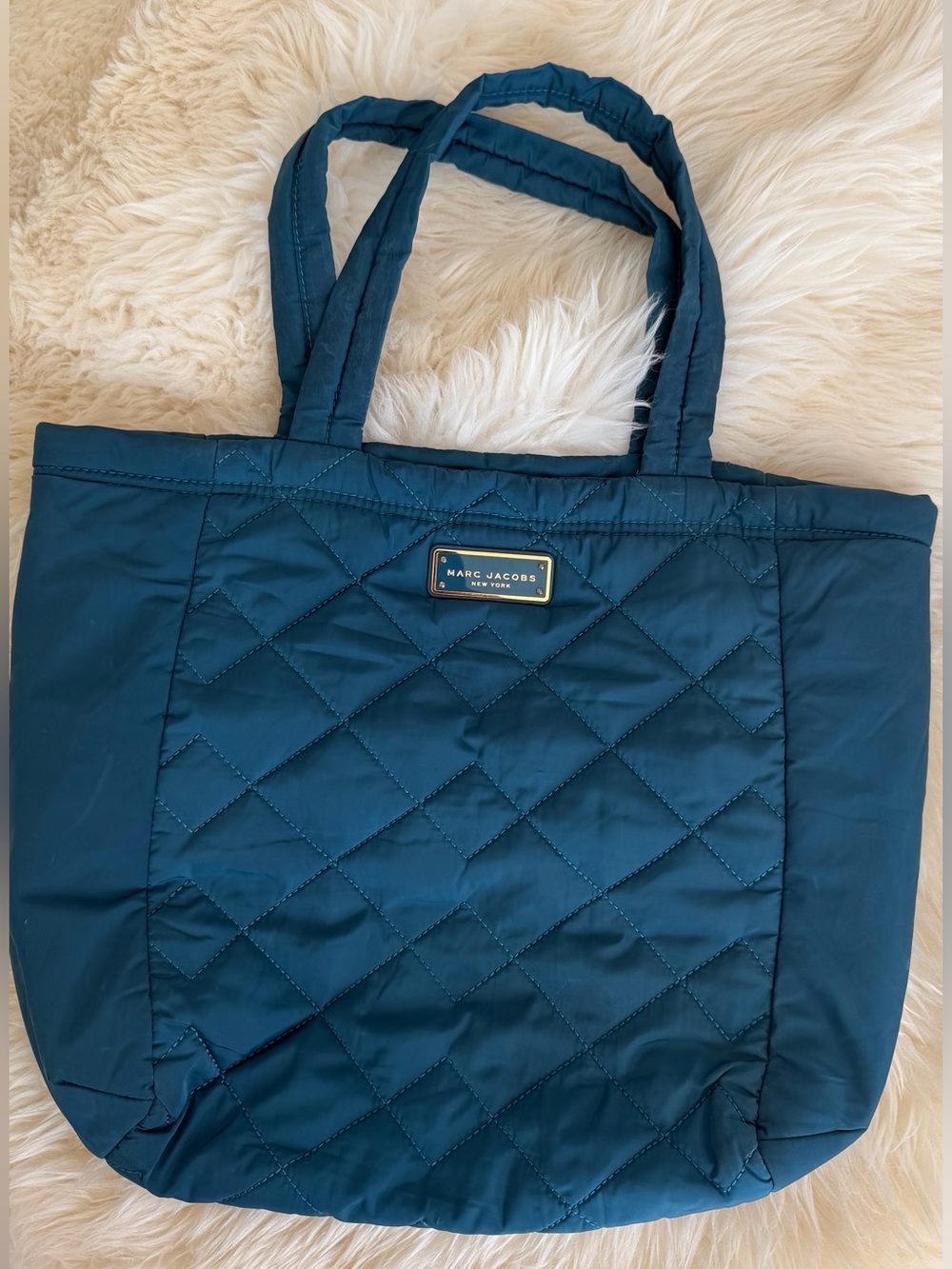 Marc Jacobs Quilted Teal Tote